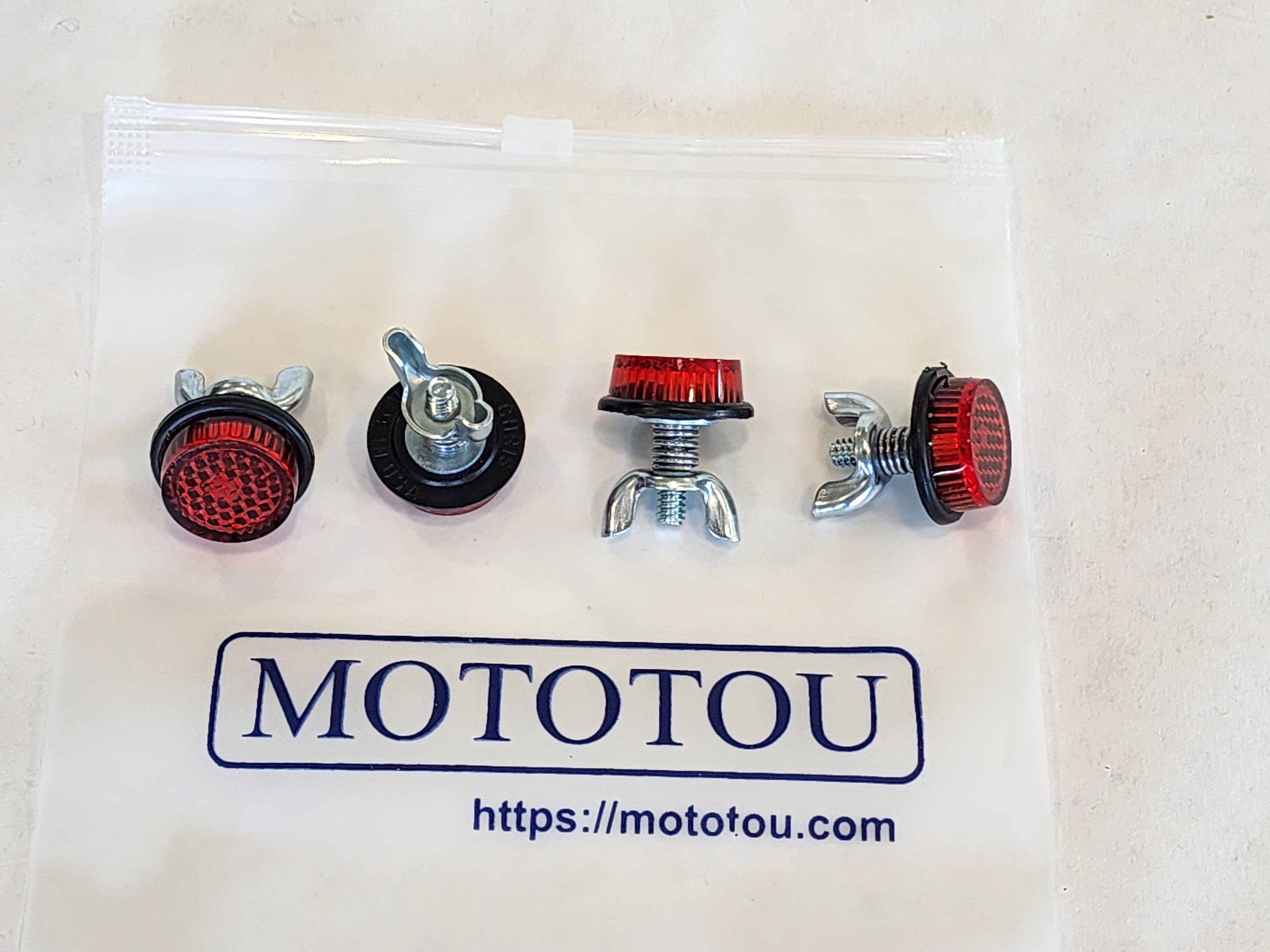 Mototou reflector hardware kit in branded packaging