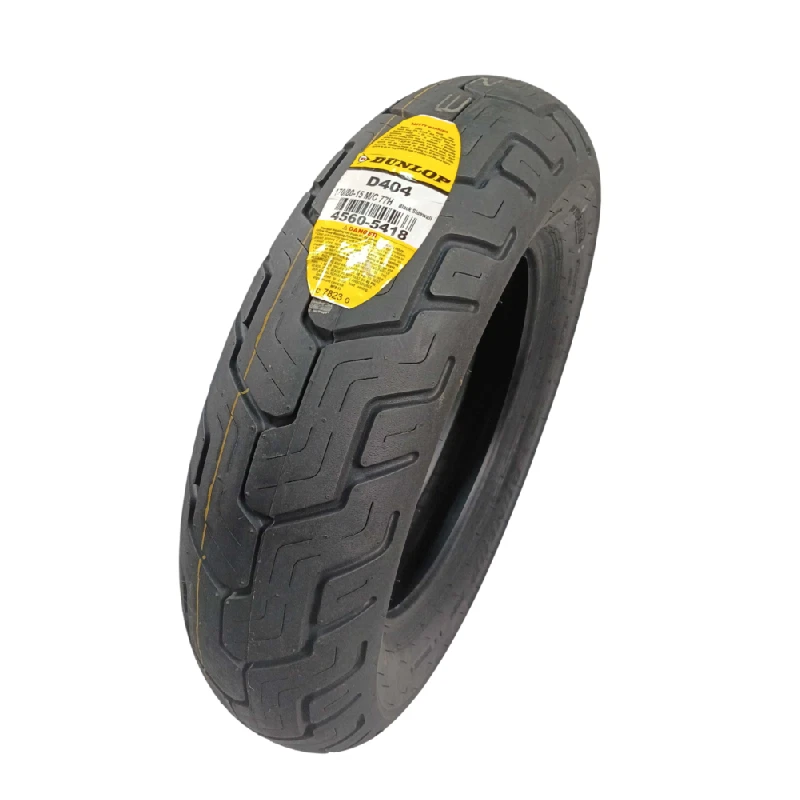 D404 Rear Motorcycle Tire 170/80-15 (77H) Black Wall